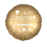 Communieballon goudkleurig