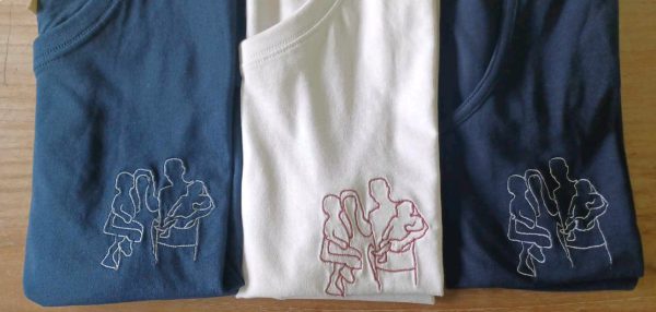 Sweater met lijntekening